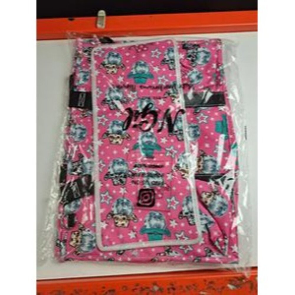 Western Disco Queen Utility Tote Bag Pink Multi-Pockets Black Straps Travel/Work - Picture 2 of 4